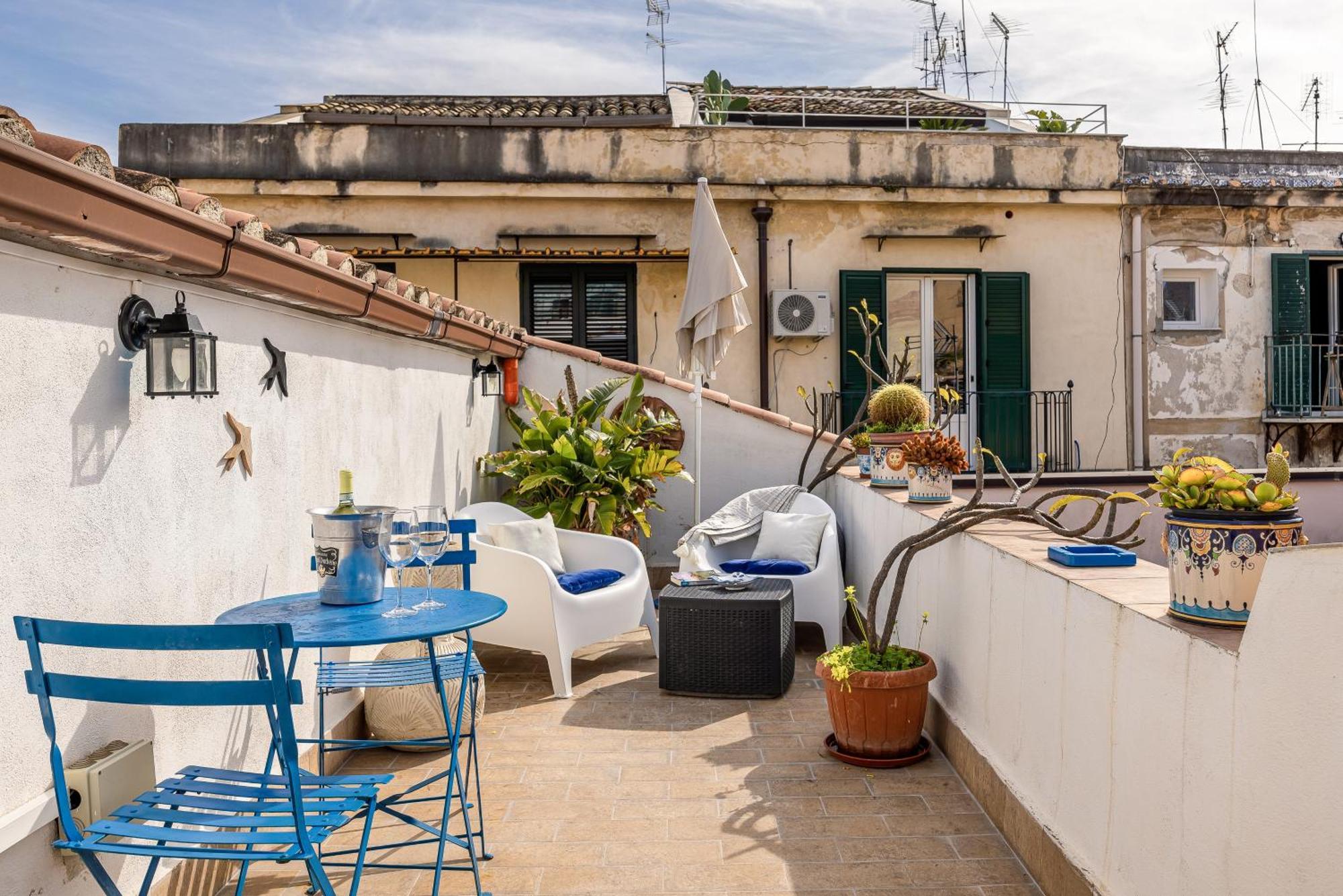 Sofia'S Apt Loft Incantevole Con Terrazza Privata パレルモ エクステリア 写真